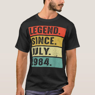 38 Years Old Legend Since July 1984 38th Birthday T-Shirt