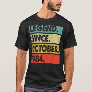 38 Years Old Legend Since October 1984 38th Birth T-Shirt