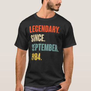 38 Years Old Legend Since September 1984 38th Bir T-Shirt
