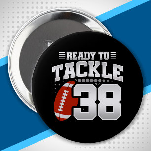 38th Birthday - Football Mum - Football Player 10 Cm Round Badge