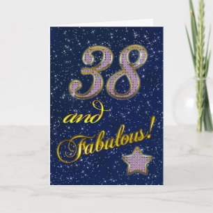 38th birthday for someone Fabulous Card