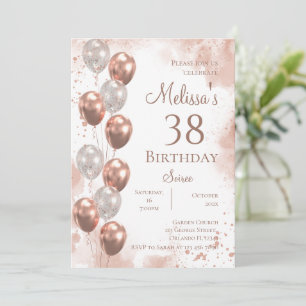 38th Birthday Party invitation