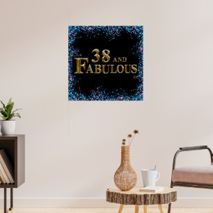 38th Birthday Poster