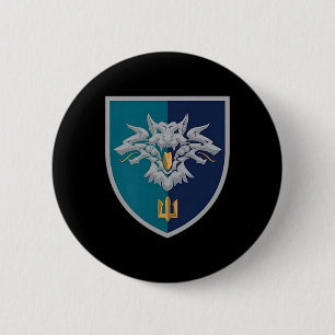 38th Naval Infantry Brigade (ukraine) V2 Ukrainian 6 Cm Round Badge
