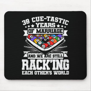 38th Wedding Anniversary Pool Billiards 38 Years M Mouse Pad