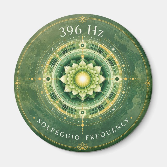 396 Hz Solfeggio Frequency Magnet  (Front)
