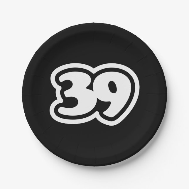 39 Japanese Slang Sankyu Paper Plate (Front)