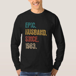 39 Wedding Aniversary For Him Epic Husband Since T-Shirt