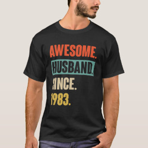 39 Wedding Aniversary Gift Him - Awesome Husband S T-Shirt
