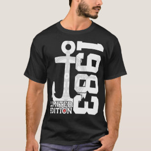 39 Year Capacity 1983 Sailor 39th Birthday T-Shirt
