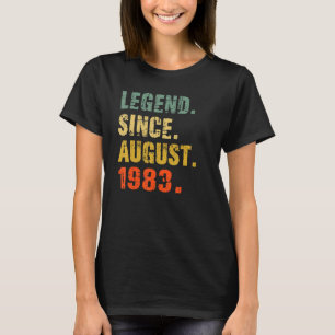 39 Year Old 39th Birthday   Legend Since August 19 T-Shirt