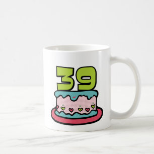39 Year Old Birthday Cake Coffee Mug