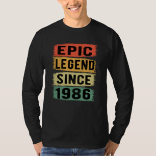39 Years Old Bday 1986 Epic Legend 39th Birthday T-Shirt