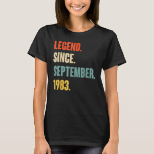 39 Years Old  Legend Since September 1983 49th Bir T-Shirt