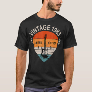 39 Years Old Vintage 1983 Limited Guitar Edition 3 T-Shirt