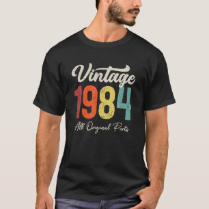 39 Years Old Vintage 1984 39th Birthday Decoration T-Shirt