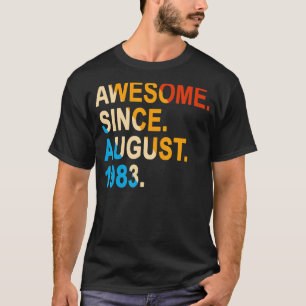 39 Years Old Vintage Awesome Since August 1983 39t T-Shirt