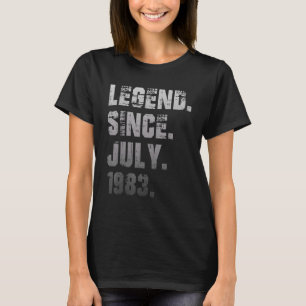 39th Birthday  39 Years Old Legend Since July 1983 T-Shirt