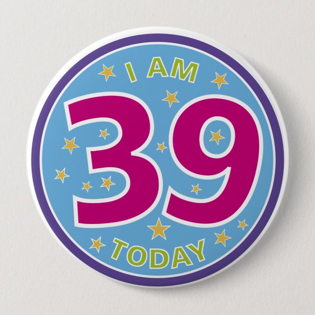 39th Birthday Badge (Front)
