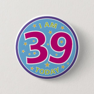 39th Birthday Badge