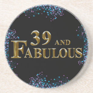 39th Birthday Coaster