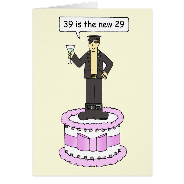 39th  Birthday Humour for Him (Front)