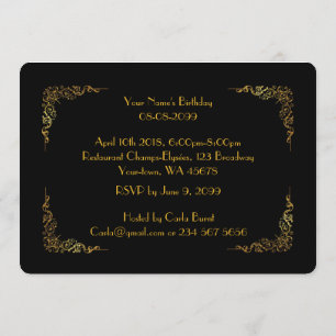 39th,Birthday Invitation,Number Diamond,Photo 2 Invitation