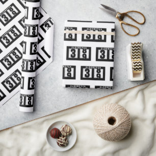 39th Birthday Odometer  Wrapping Paper