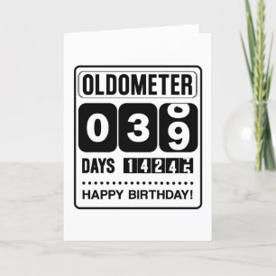 39th Birthday Oldometer Card