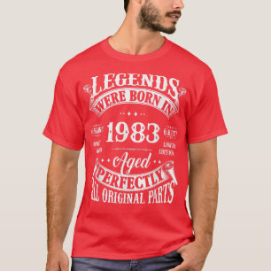 39th Birthday Tee Vintage Legends Born In 1983 39