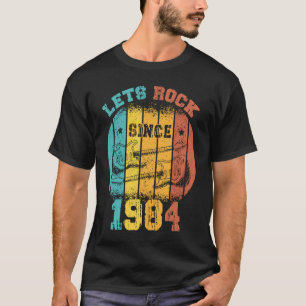 39th Birthday Vintage 1984 Retro 39 Years old Guit T-Shirt