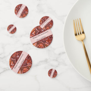 39th Wedding Anniversary Agate Confetti