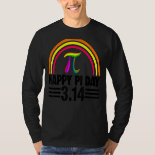 3 14 2022 Pi Math Rainbow Men Mathletics Love Bir T-Shirt
