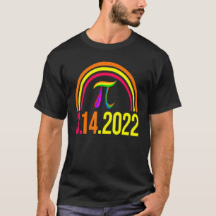 3 14 2022 Pi Math Rainbow Men Mathletics Love Bir T-Shirt