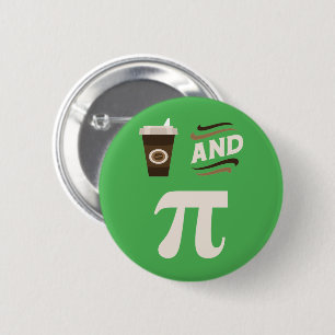 3.14 Coffee And Pie Pi Pun Funny Math Joke 6 Cm Round Badge