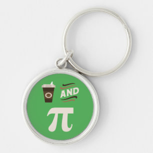 3.14 Coffee And Pie Pi Pun Funny Math Joke Key Ring