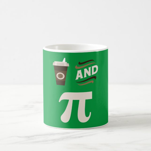3.14 Coffee And Pie Pi Pun Funny Math Joke Mug (Center)