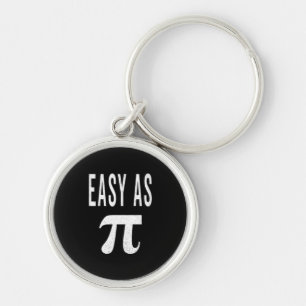 3.14 Distressed Easy As Pie Pi Pun Funny Math Joke Key Ring