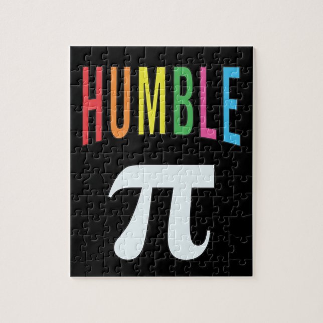 3.14 Humble Pie Pi Pun Funny Math Joke Jigsaw Puzzle (Vertical)