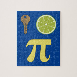 3.14 Key Lime Pie Pi Pun Funny Math Joke Jigsaw Puzzle