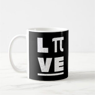 3.14 Love And Live Vintage Distressed Happy Pi Day Coffee Mug