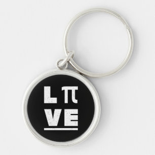 3.14 Love And Live Vintage Distressed Happy Pi Day Key Ring