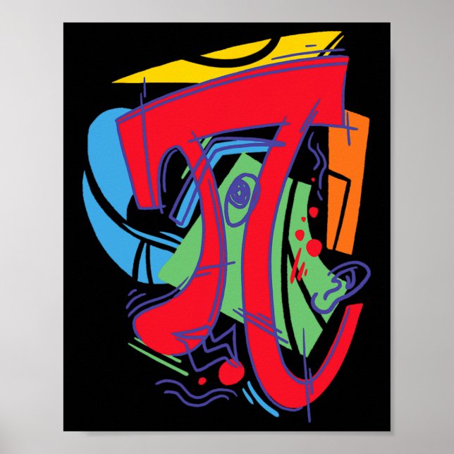 3.14 Math Design For Pi Day  Poster (Front)