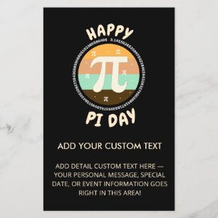 3.14 National Pi Day Design - Happy Pi Day Flyer