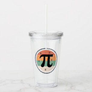 3.14 National Pi Day Design  - Pi Day Gift Idea Acrylic Tumbler