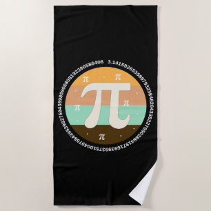 3.14 National Pi Day Design - Pi Day Gift Idea Beach Towel