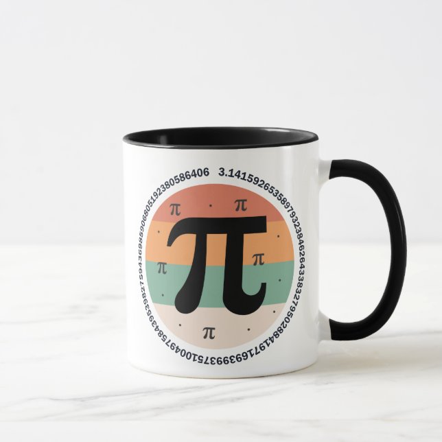 3.14 National Pi Day Design  - Pi Day Gift Idea Mug (Right)