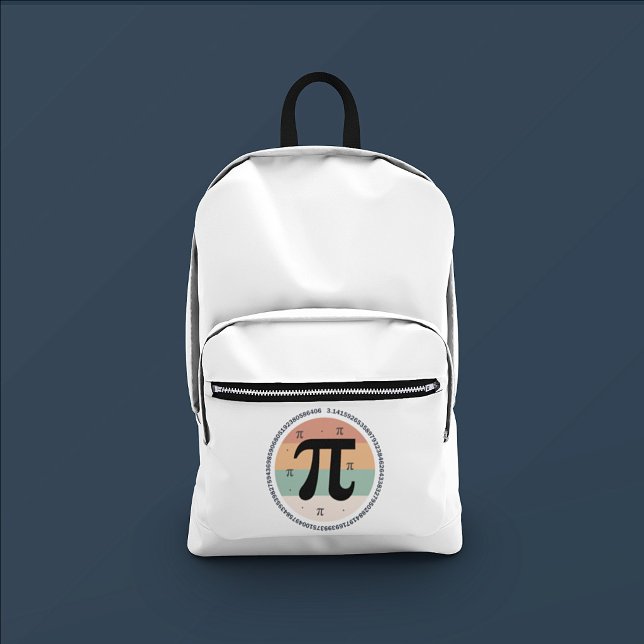 3.14 National Pi Day Design  - Pi Day Gift Idea Printed Backpack (Creator Uploaded)
