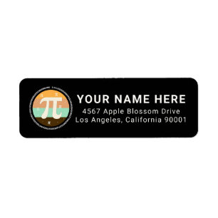 3.14 National Pi Day Design  - Pi Day Gift Return Address Label