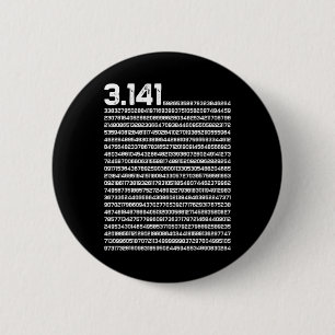 3.14 Pi Day Math Irrational Number Pi 6 Cm Round Badge